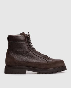 Brunello Cucinelli Brown leather boots MZUNTSQ677