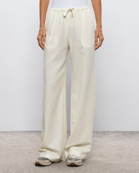 Herno Ivory wool trousers PT000273D33478