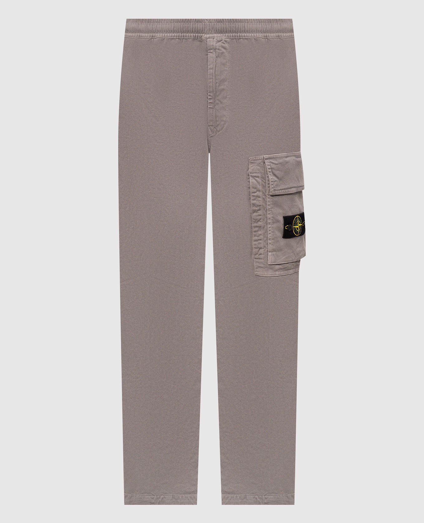 Grey pants with logo patch