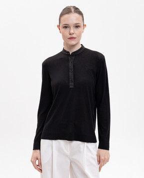 Toteme Black wool and silk jumper 253WRT0524YA0190