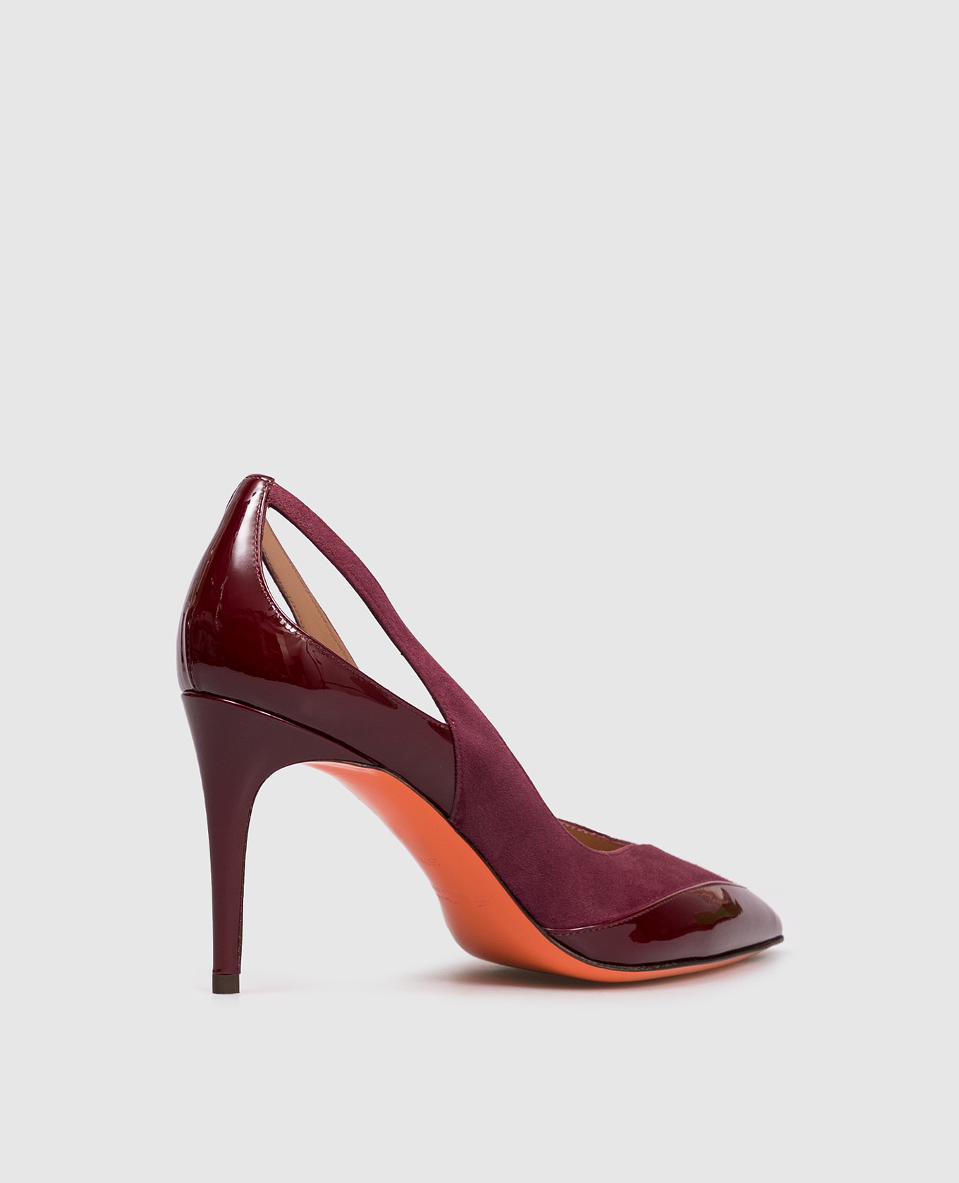 

Burgundy combination shoes Santoni