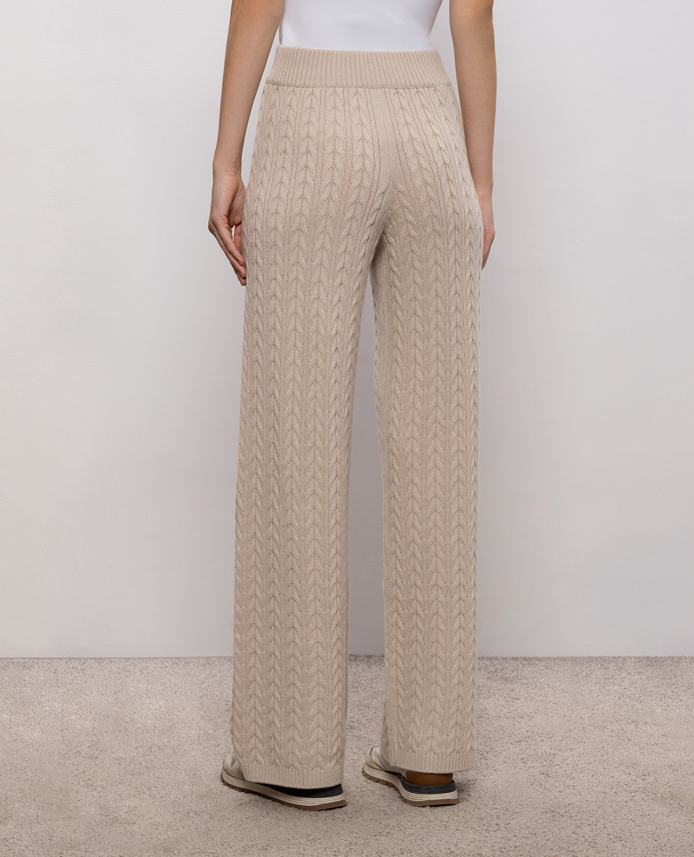 Beige cashmere sweatpants Agnona 4