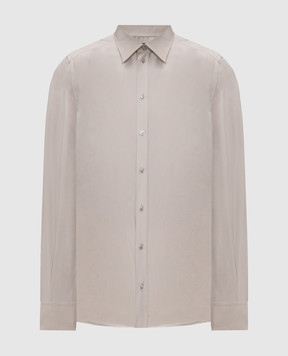 Dolce&Gabbana Martini grey silk shirt G5ML1TFU1ZA