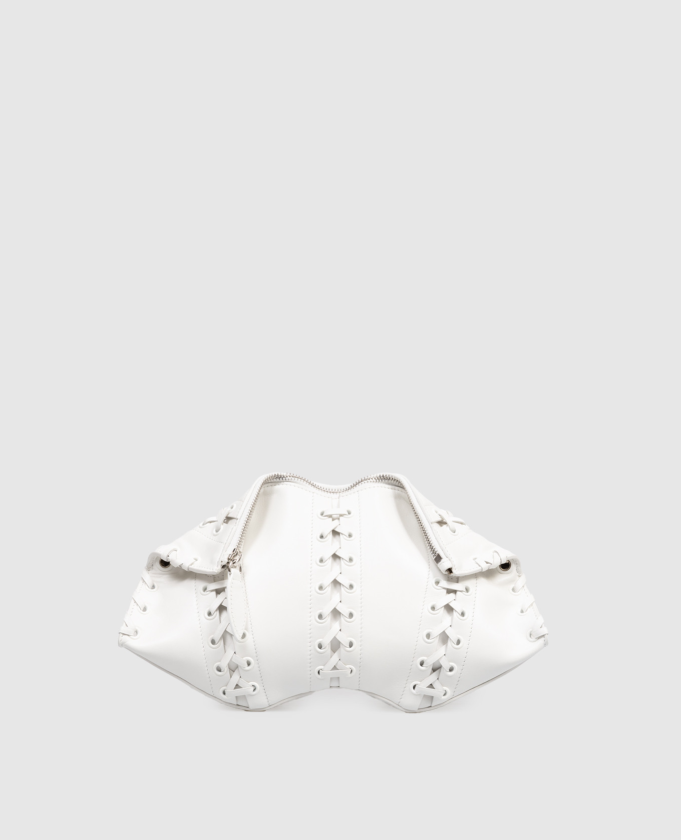 

White Manta leather bag Alexander McQueen