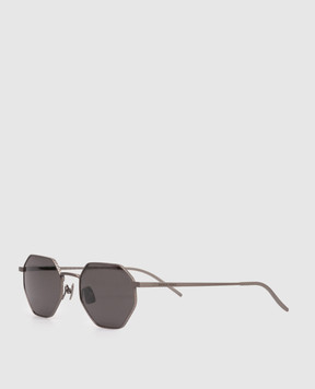 Bottega Veneta Grey Intrecciato Titanium Sunglasses 861361VIGA0