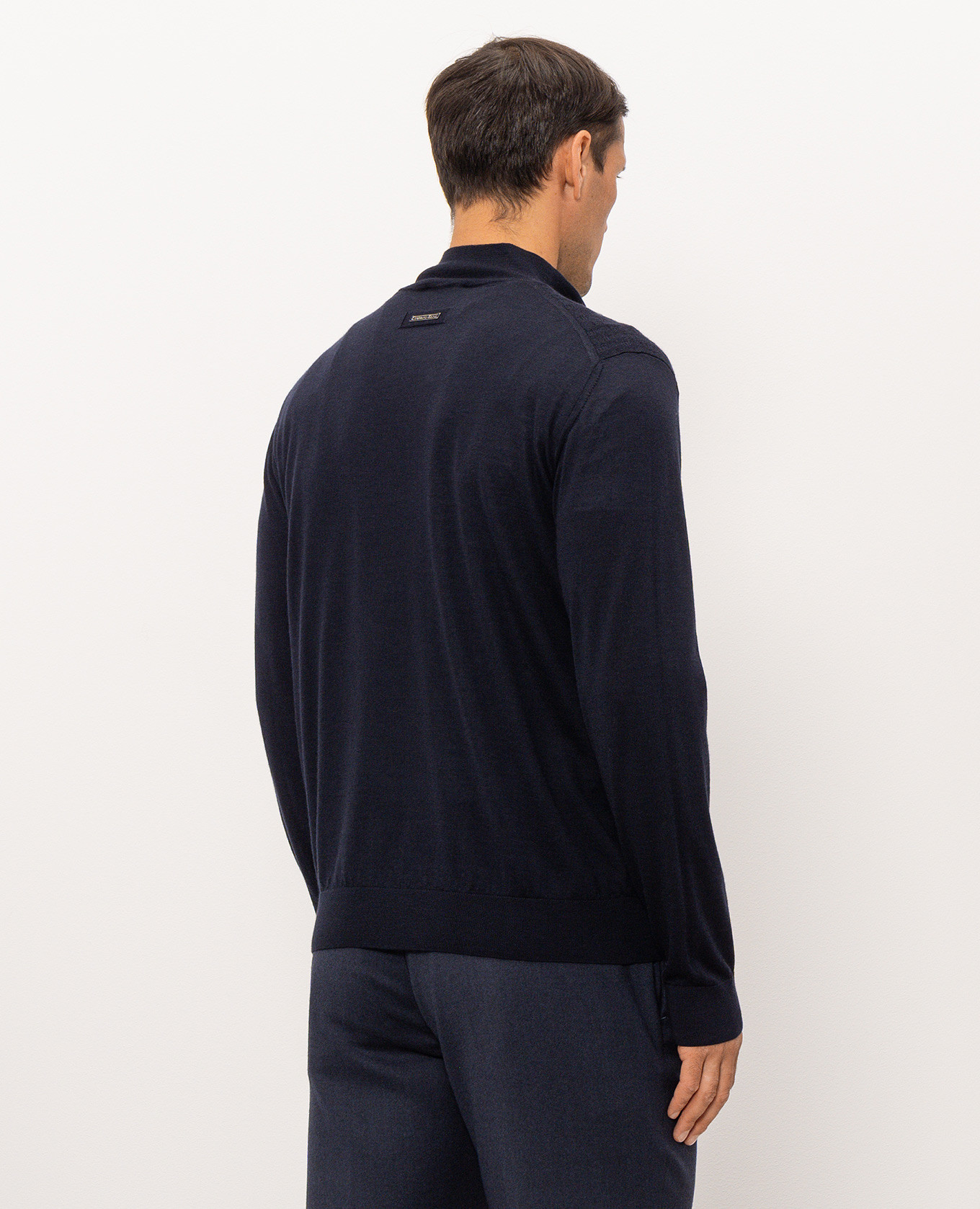 Blue cardigan made of wool, cashmere and silk Stefano Ricci 4