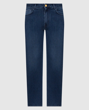 Stefano Ricci Blue jeans with logo patch MST63B2040T0238