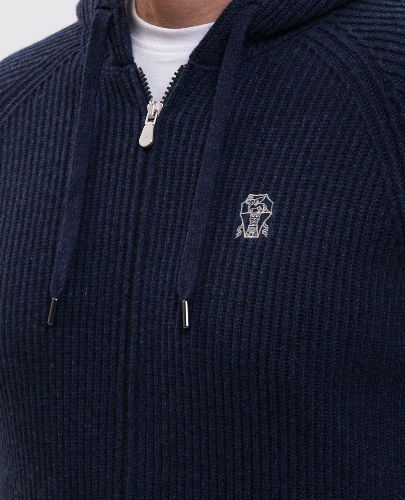 Blue cashmere sports jacket Brunello Cucinelli 5