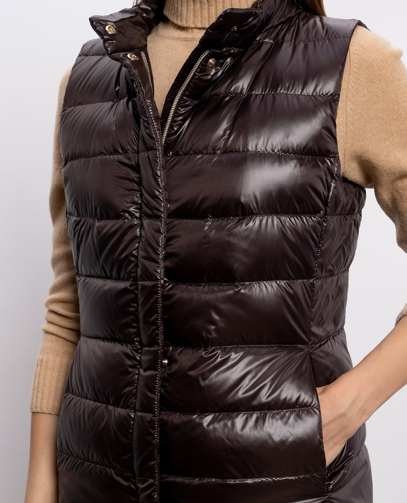 Brown down vest GIULIA Herno 5