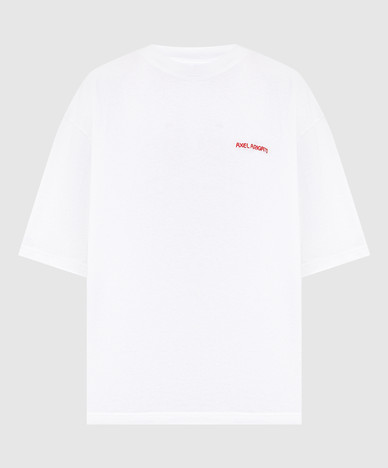 White Curb T-shirt with embroidered logo