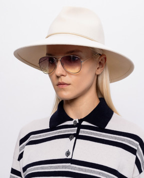 Peserico Ivory wool hat A36223C0CC888