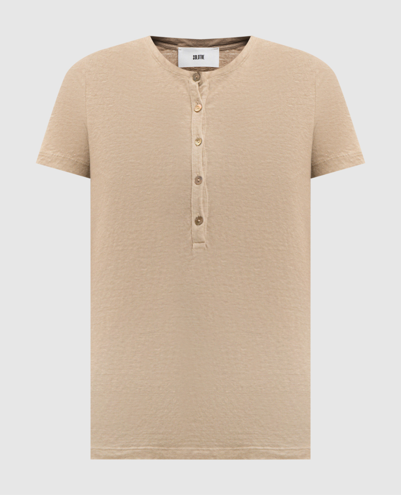 Beige linen t-shirt