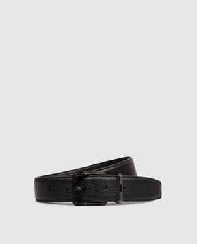 Stefano Ricci Black leather belt N382VDA588U