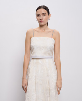 Peserico White top with embroidery A0813003701