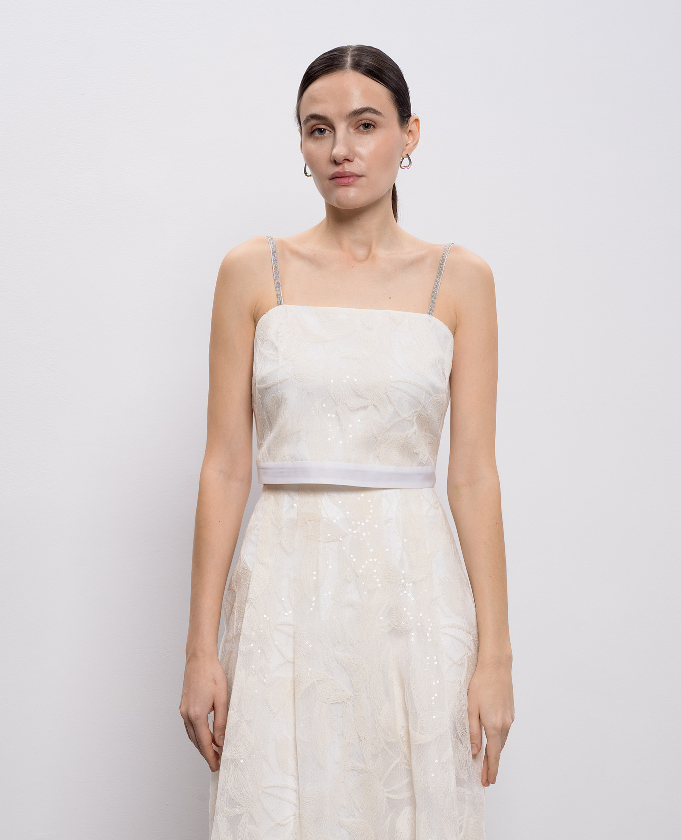 White top with embroidery Peserico 3