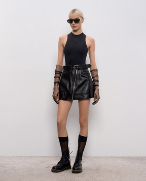 Vetements Black bodysuit with logo WE76BD409B