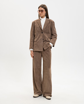 Max Mara Brown suede jacket SMMANFORA