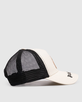 Palm Angels Beige cap with Bear patch PMLB068S26FAB004I
