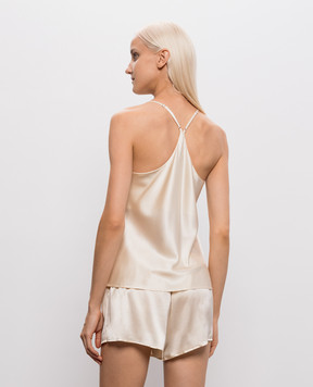 Dore & Rose Beige silk pajamas SILKCAMISET
