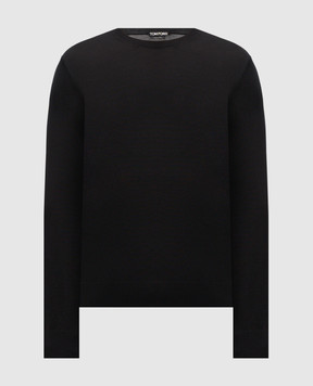 Tom Ford Black silk jumper KCL057YMS135