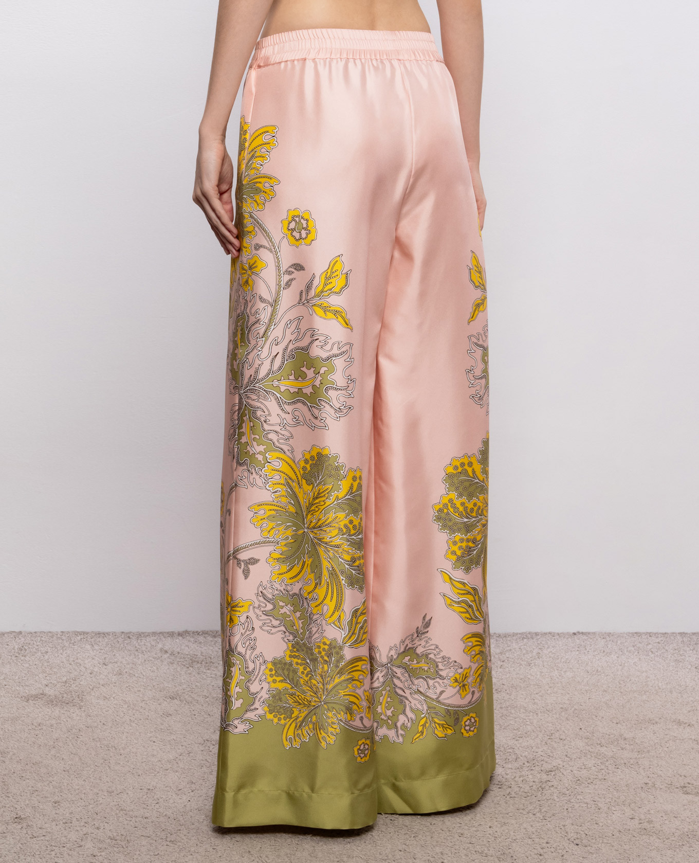 Swathe pink silk palazzo pants La DoubleJ 3