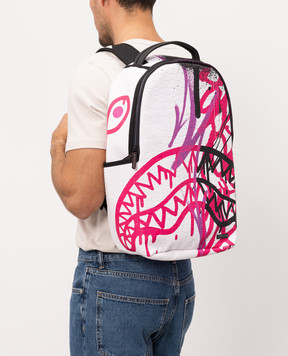 Sprayground Children's white backpack CRASH GRAFF TURBO 910B8809NSZ