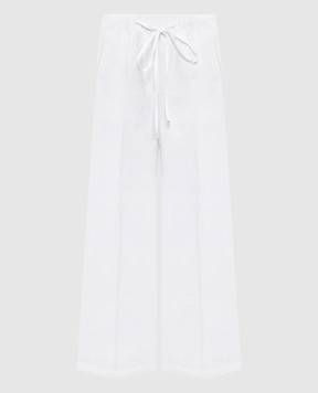 Babe Pay Pls White linen pants D2601WMENFI