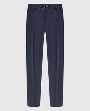 Stefano Ricci Blue wool pants M1T6100022W0020U