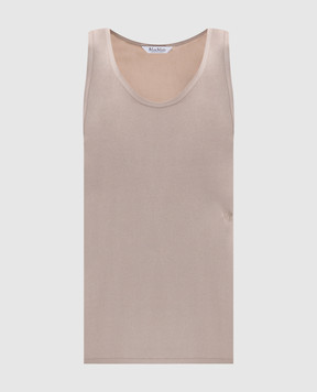 Max Mara Beige PAVIDO silk top MXMPAVIDO