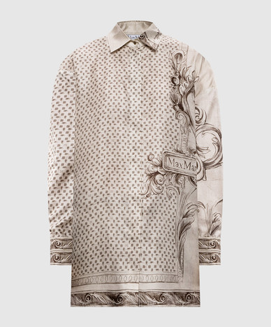 Beige MXMGRADO silk blouse