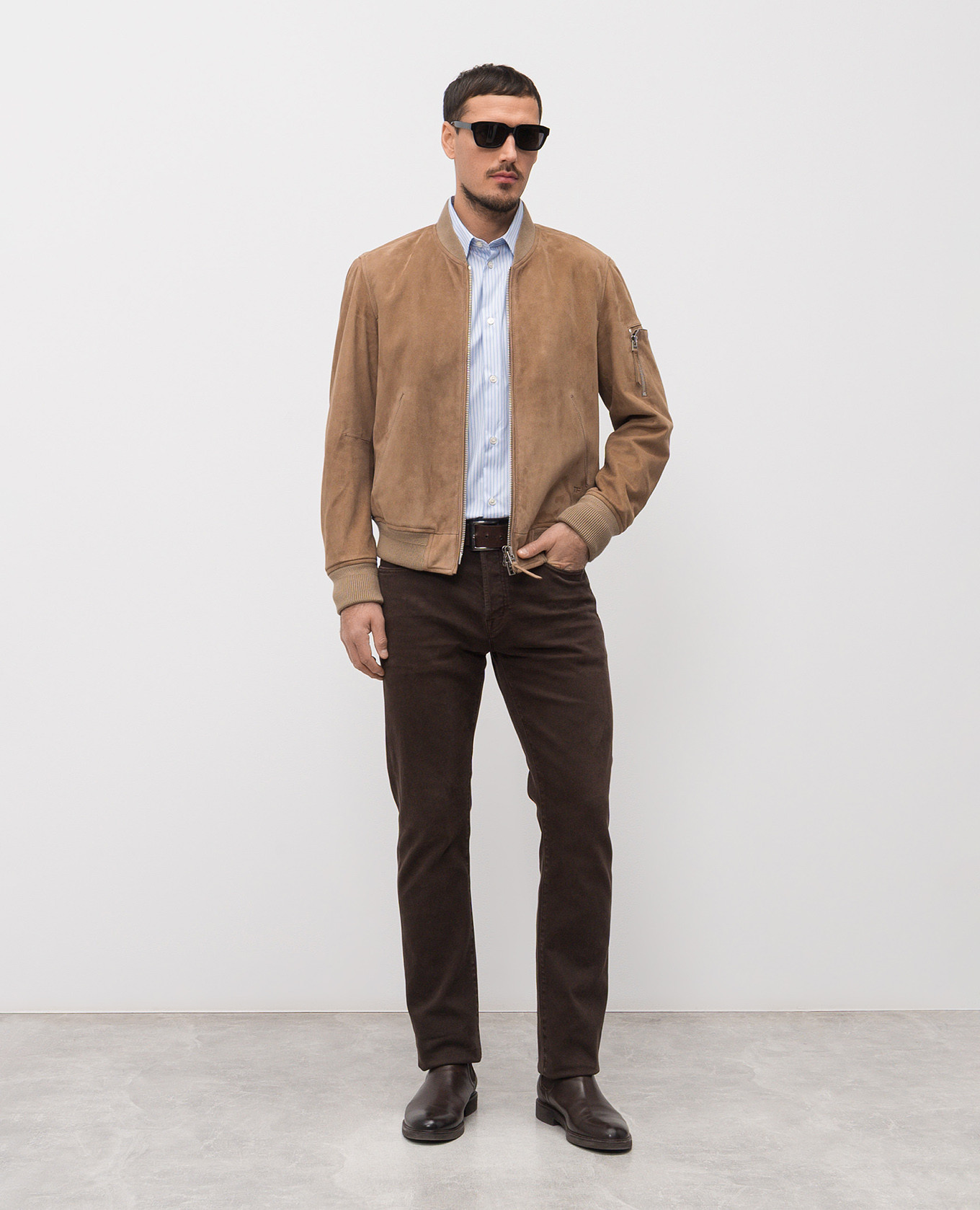 

Blue striped shirt Versace, Light blue