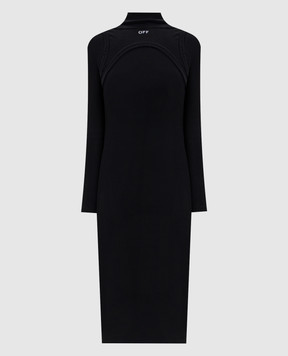 Off-White Black midi dress 2FU00681T