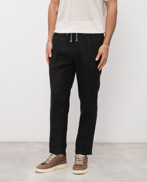 Cashmere&Whiskey Black linen pants 0255600638