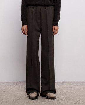Peserico Brown wool pants P0493402660