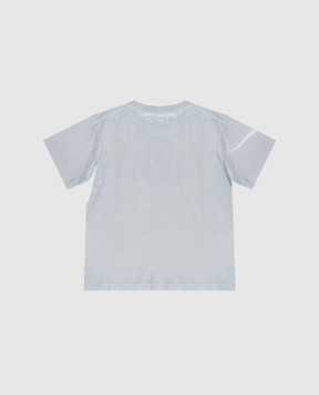 C.P. Company Blue T-shirt with embroidered logo CNM00QLAA171014