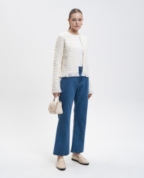 Gabriela Hearst Blue Ezra Bootcut Flare Jeans 1252034T131