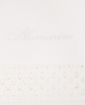Blumarine Home White Porcellana tablecloth with broderie embroidery W0000250026