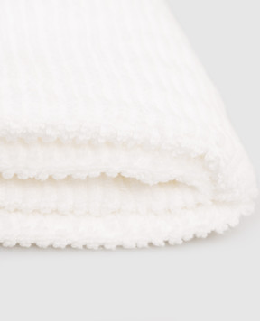 L'appartement Slim white terry towel SLIMRIBBATHTOWEL