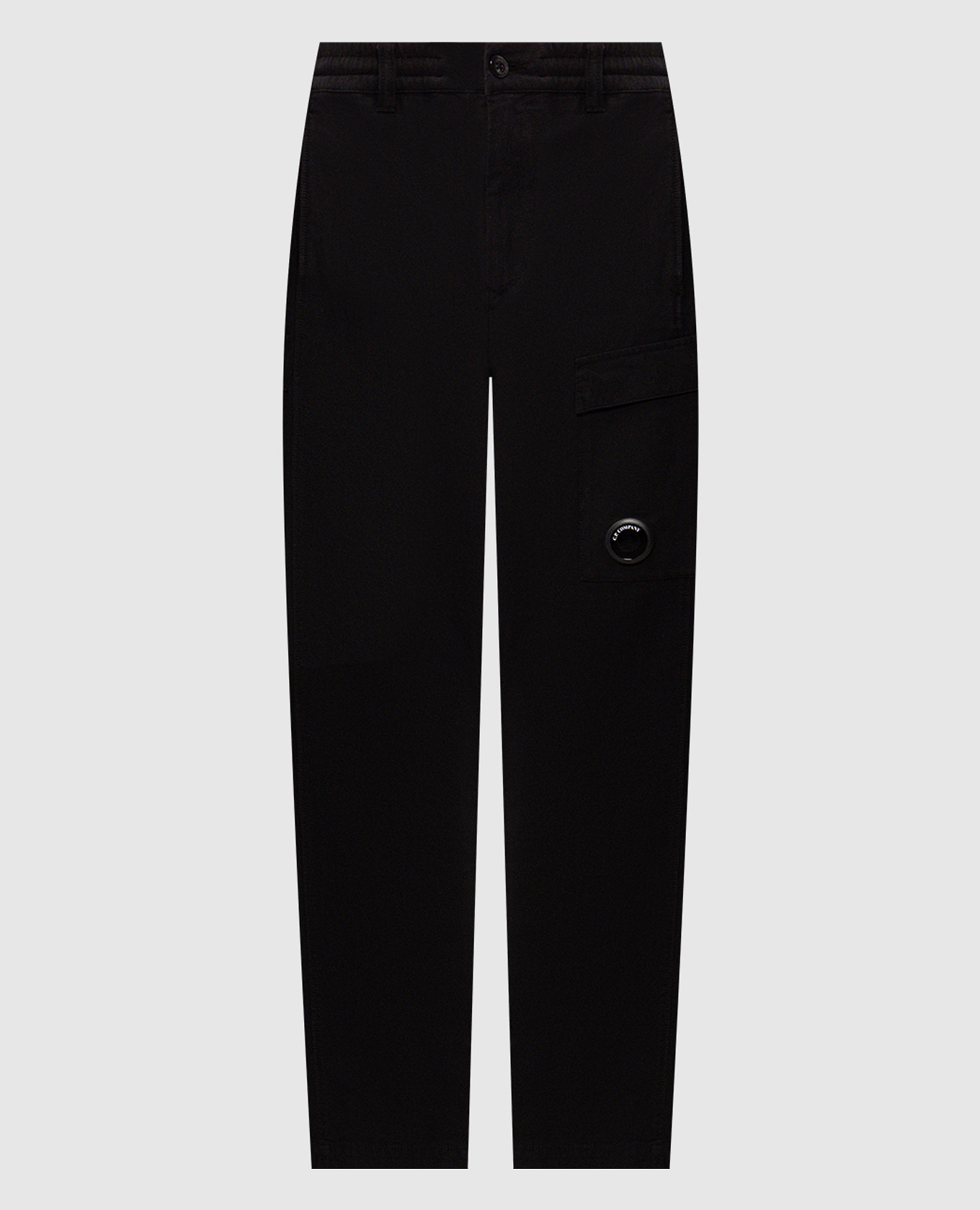 Black pants with logo patch C.P. Company