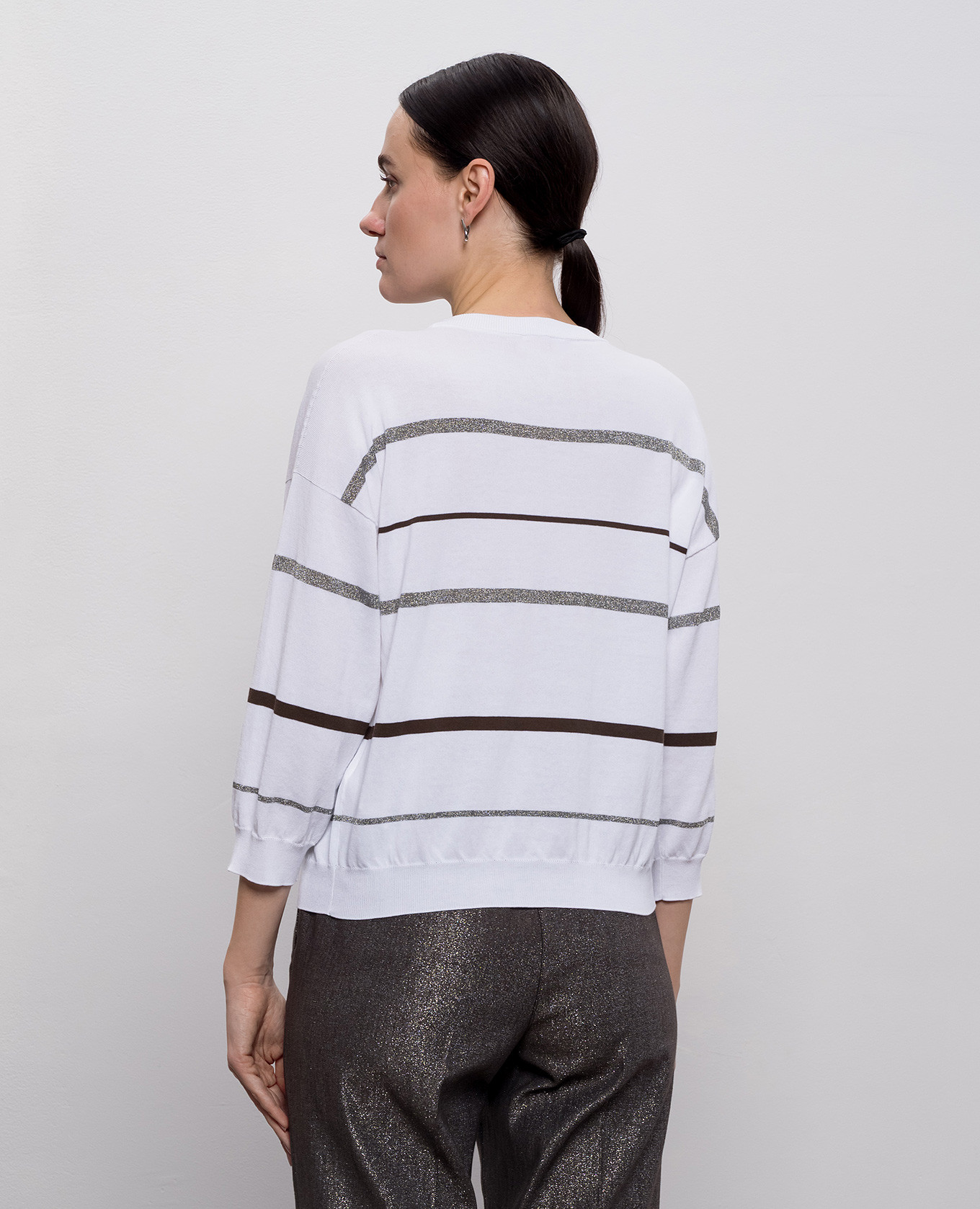 

White striped jumper Peserico