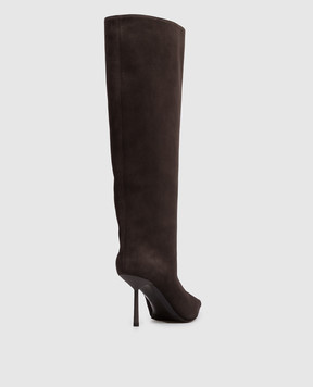 Le Silla Brown suede boots BELLA 4236C080BMPPVEP