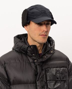 C.P. Company Black insulated earflap cap MAC279A110545A