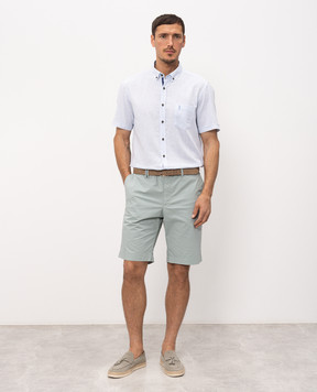 Florentino Blue shirt with linen 126729614818