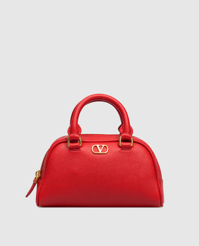 Valentino Red leather mini bag with VLogo emblem 8W2P0AX7SNP