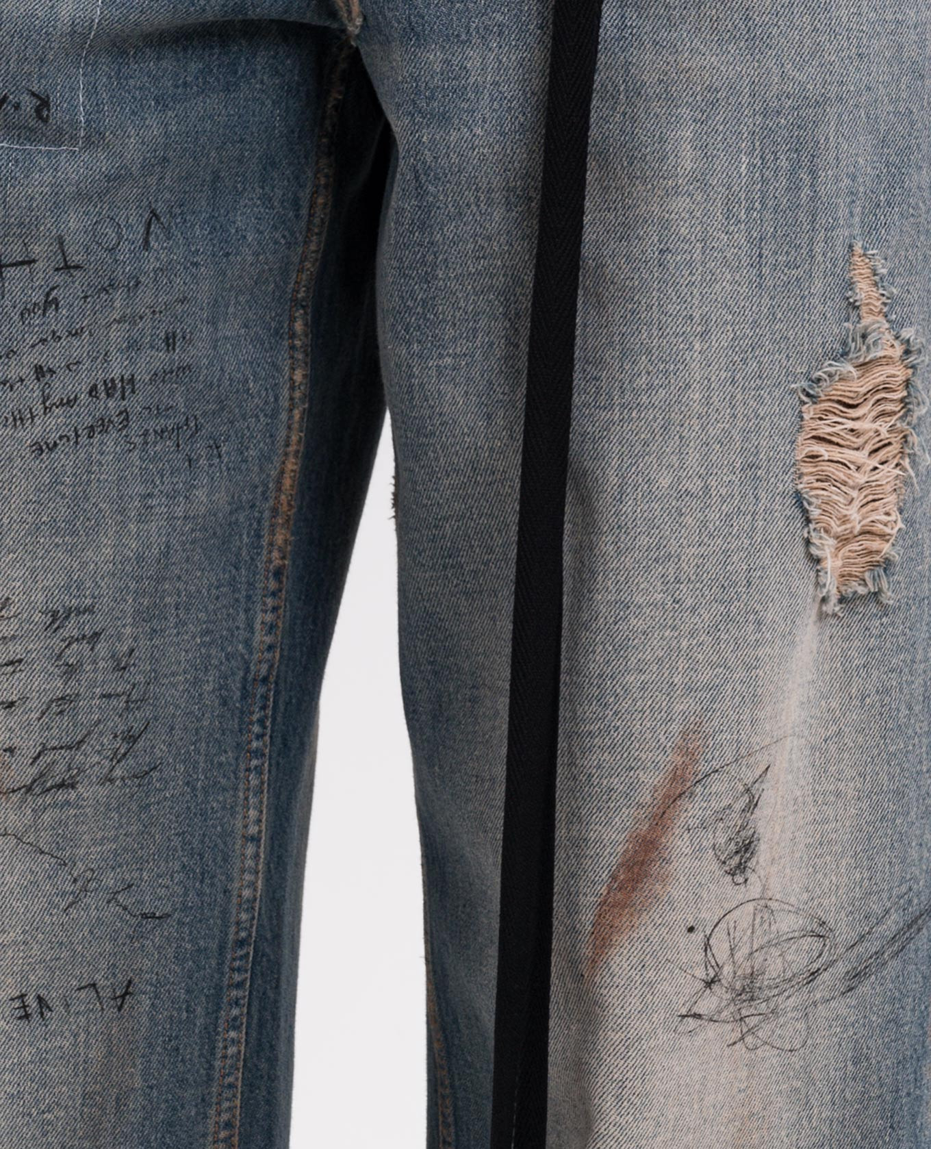 Jakoba blue jeans with vintage effect Ann Demeulemeester 5