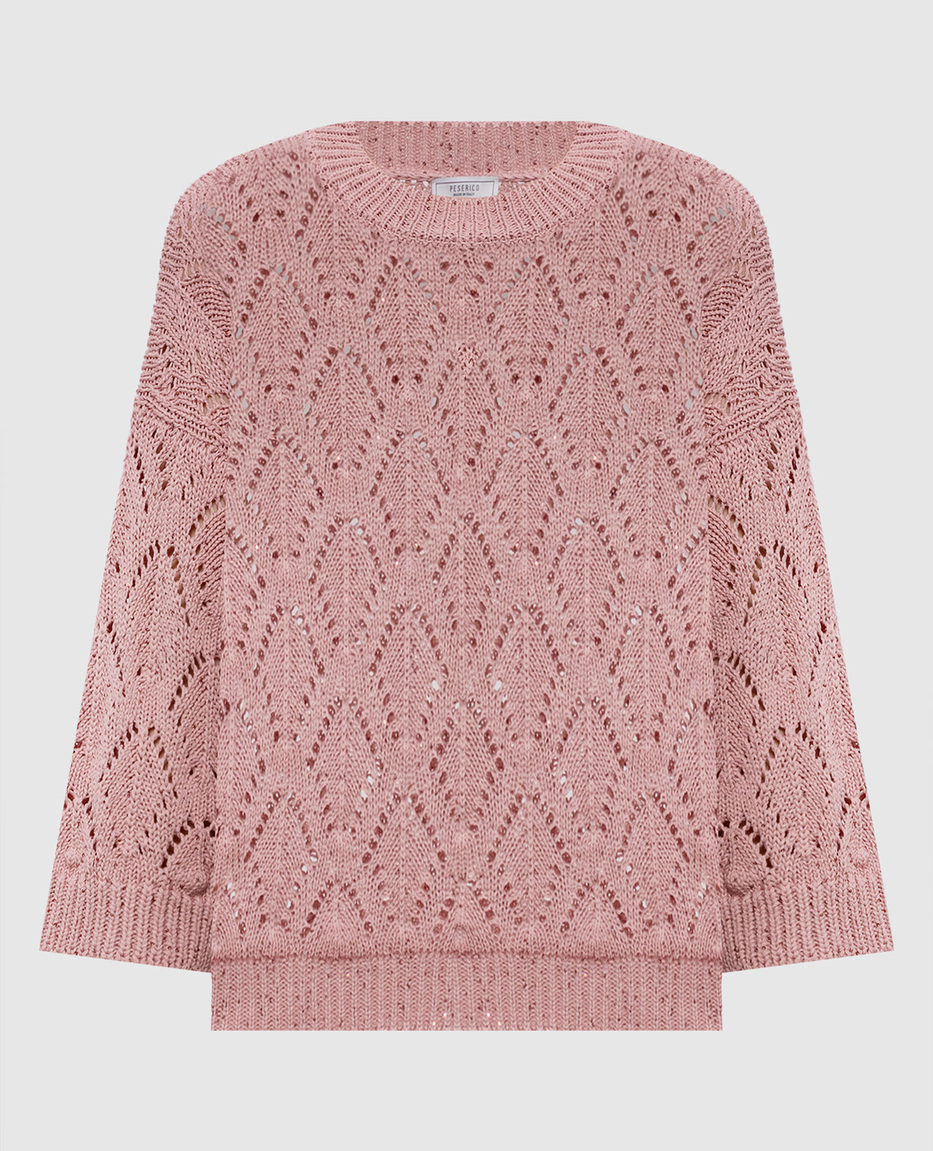 

Pink openwork jumper with sequins Peserico