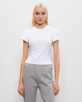 Vetements White top with logo embroidery WE76TR524W