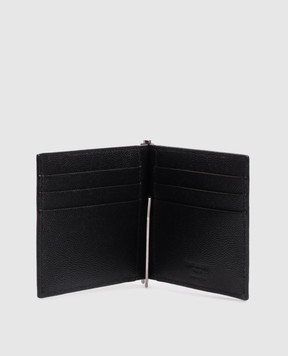 Saint Laurent Black leather wallet with bill clip 378005BTY0N