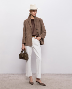 Brunello Cucinelli Brown silk blouse M0C59DZ310
