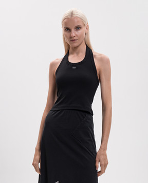 Vetements Black ribbed top WH27TT163B